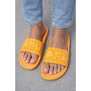 NWB Athletic Propulsion Labs APL TechLoom Slides Mango Size 11
